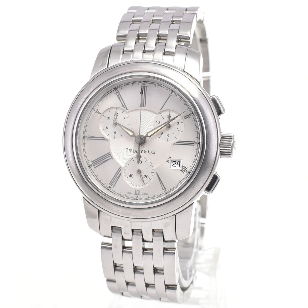 TIFFANY&Co. Mark round Chronograph Silver Dial Quartz Men's
 Watch D#146449