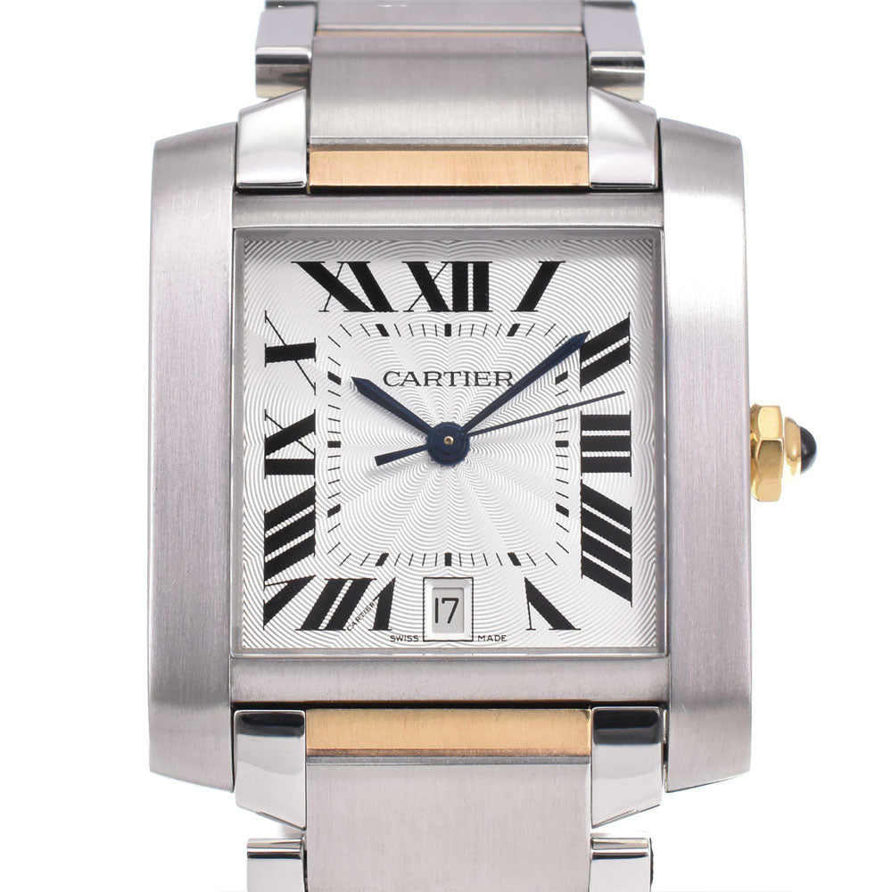 CARTIER Tank francaise LM W51005Q4 Date Silver Dial Automatic Men's
 Watch E#146455