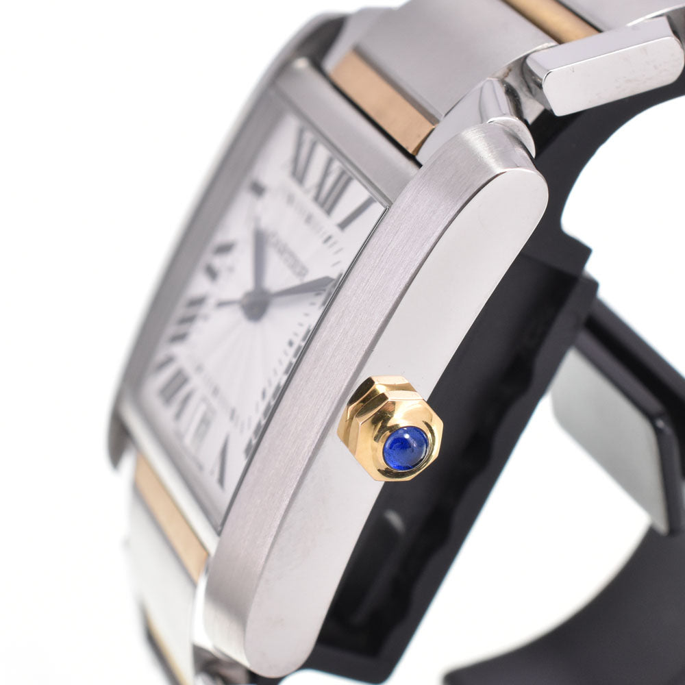 CARTIER Tank francaise LM W51005Q4 Date Silver Dial Automatic Men's
 Watch E#146455