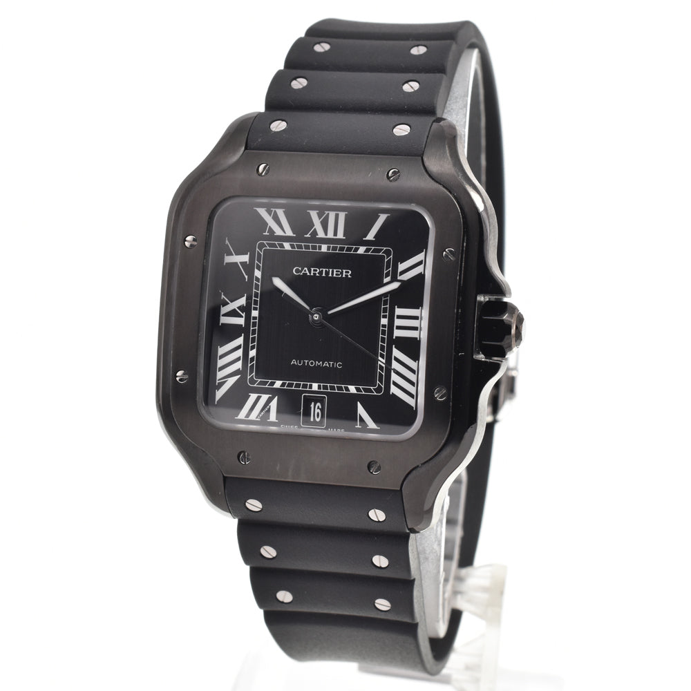 CARTIER Santos de Cartier watch WSSA0039 black Dial Automatic Men's
 Watch B#146463