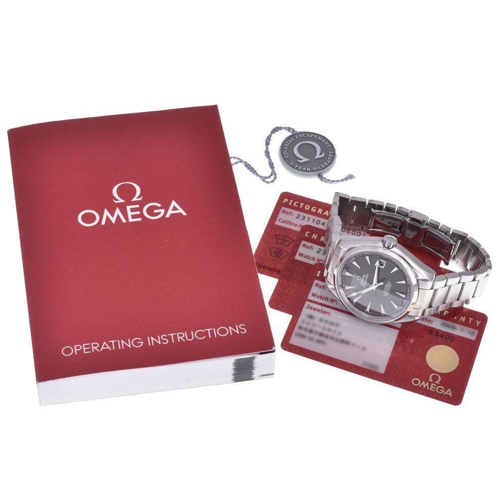 with paper OMEGA Seamaster Aqua Terra 231.10.42.21.06.001 gray Dial Automatic Men's
 Watch K#146464