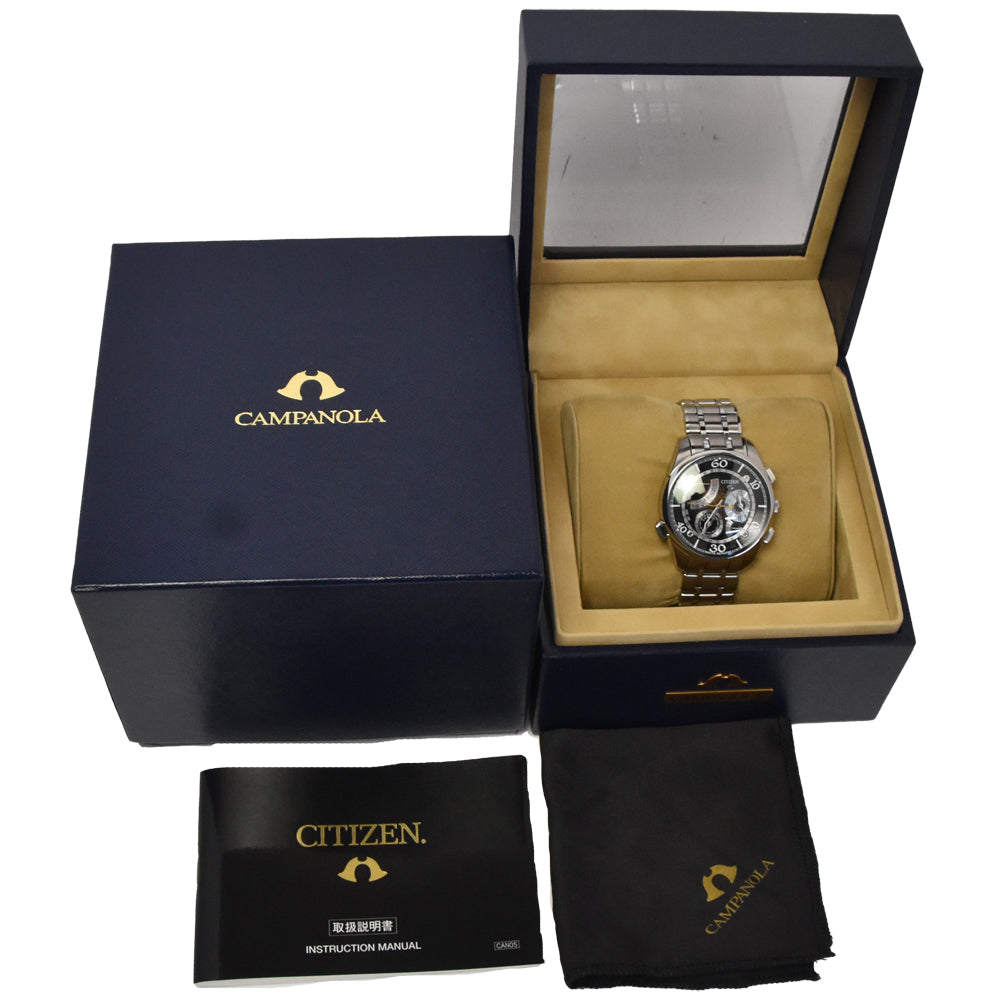 CITIZEN Campanola 6765-T011993 Perpetual calendar black Dial Quartz Men's
 Watch R#146471