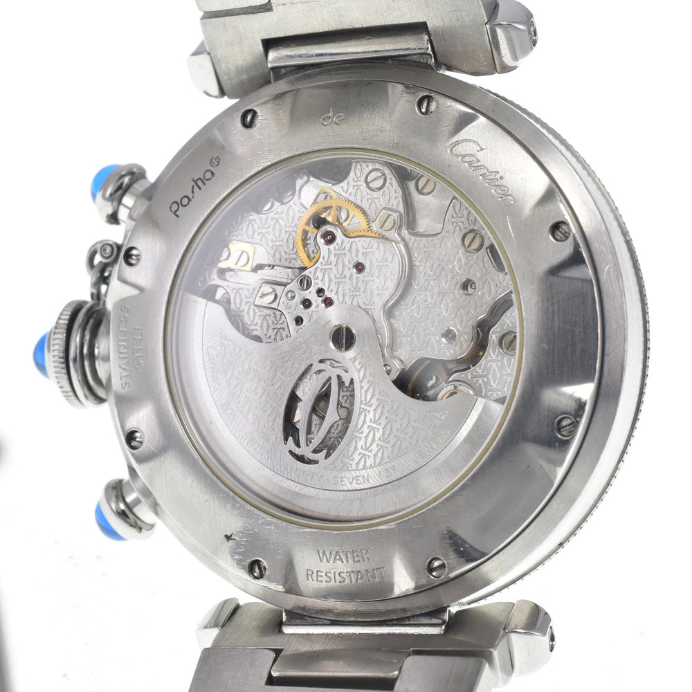 CARTIER Pasha W31030H3 Chronograph Silver Dial Automatic Men's
 Watch H#146472
