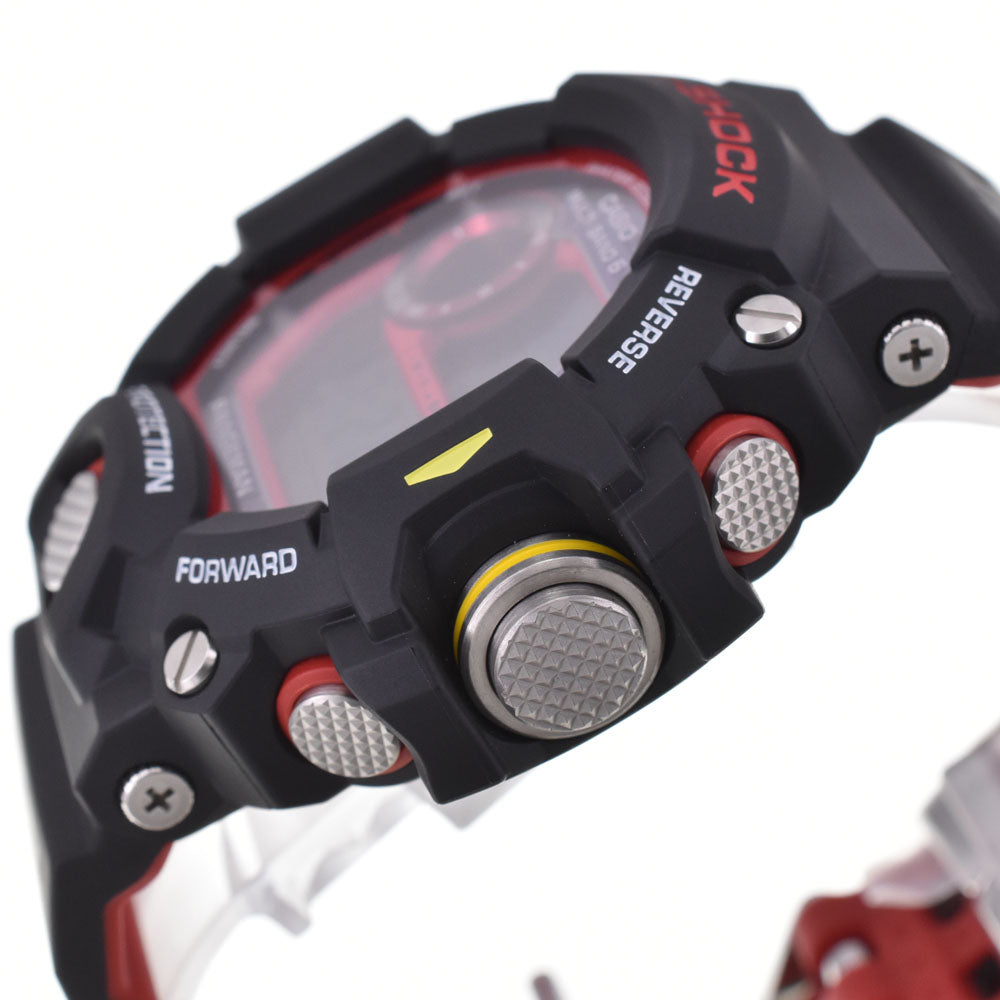 with paper CASIO G-SHOCK Rangeman GW-9400NFST-1AJR Emergency Fire Rescue Team Collaboration Model Black / red Dial Radio Sync Solar Men's
 Watch A#146479