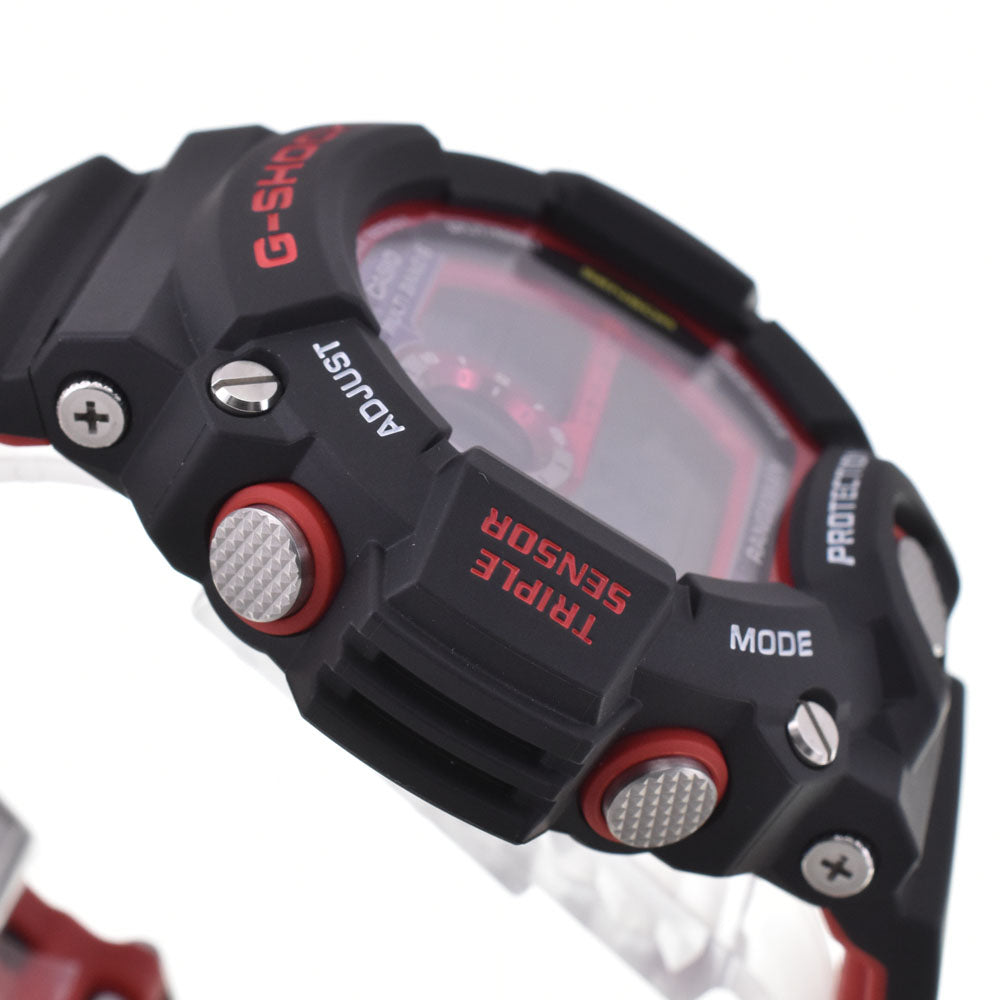 with paper CASIO G-SHOCK Rangeman GW-9400NFST-1AJR Emergency Fire Rescue Team Collaboration Model Black / red Dial Radio Sync Solar Men's
 Watch A#146479