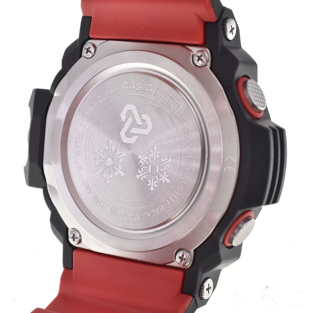 with paper CASIO G-SHOCK Rangeman GW-9400NFST-1AJR Emergency Fire Rescue Team Collaboration Model Black / red Dial Radio Sync Solar Men's
 Watch A#146479