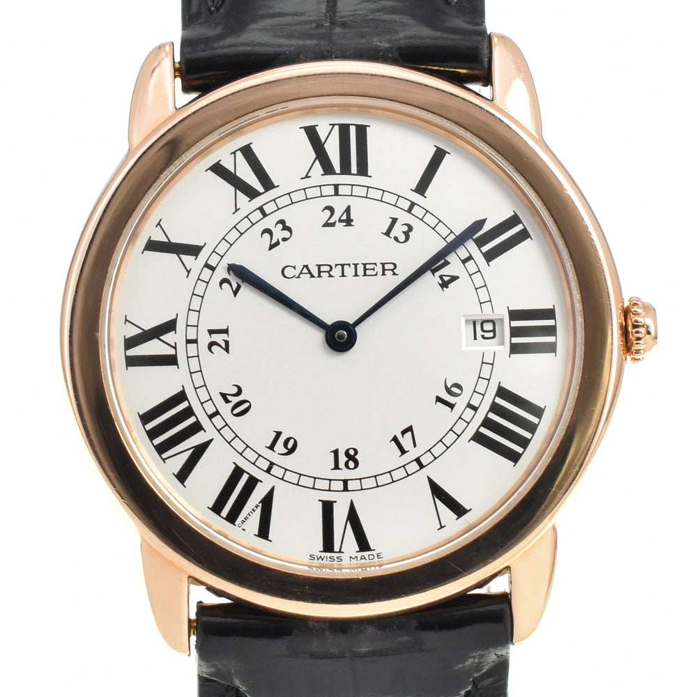 CARTIER Rondo Solo de Cartier LM W6701008 Silver Dial Quartz Men's
 Watch Q#146484