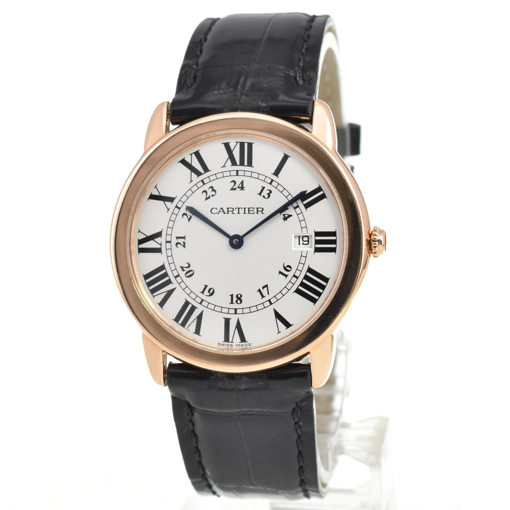 CARTIER Rondo Solo de Cartier LM W6701008 Silver Dial Quartz Men's
 Watch Q#146484