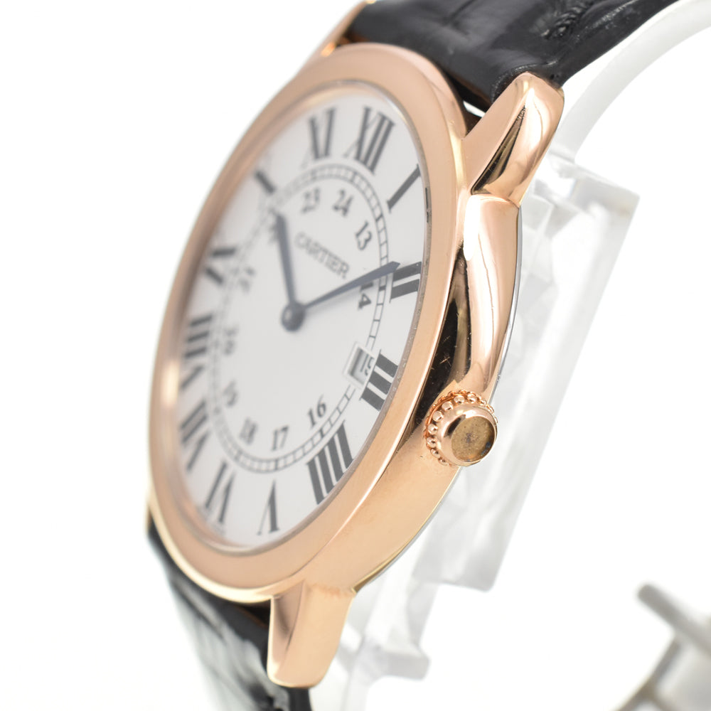 CARTIER Rondo Solo de Cartier LM W6701008 Silver Dial Quartz Men's
 Watch Q#146484