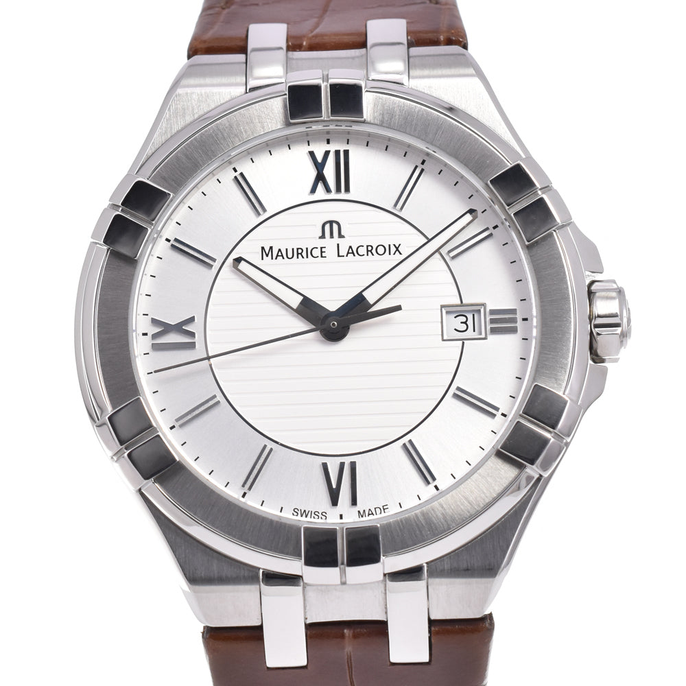 MAURICE LACROIX icon AI1008-SS001-130 Date Silver Dial Quartz Men's
 Watch A#146489