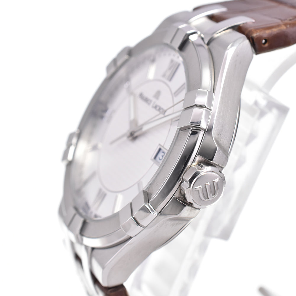 MAURICE LACROIX icon AI1008-SS001-130 Date Silver Dial Quartz Men's
 Watch A#146489