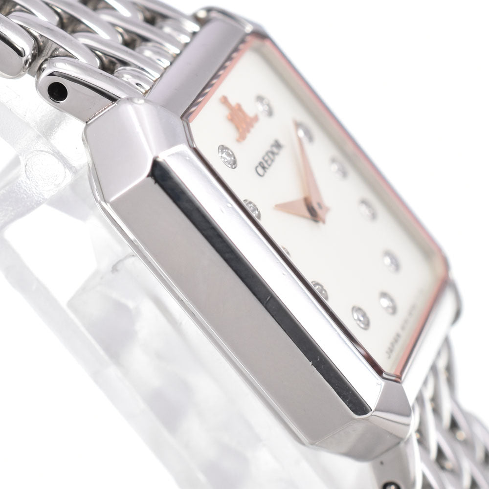 SEIKO CREDOR Signo GSTE883 11P Diamond white Dial Quartz Ladies
 Watch B#146490