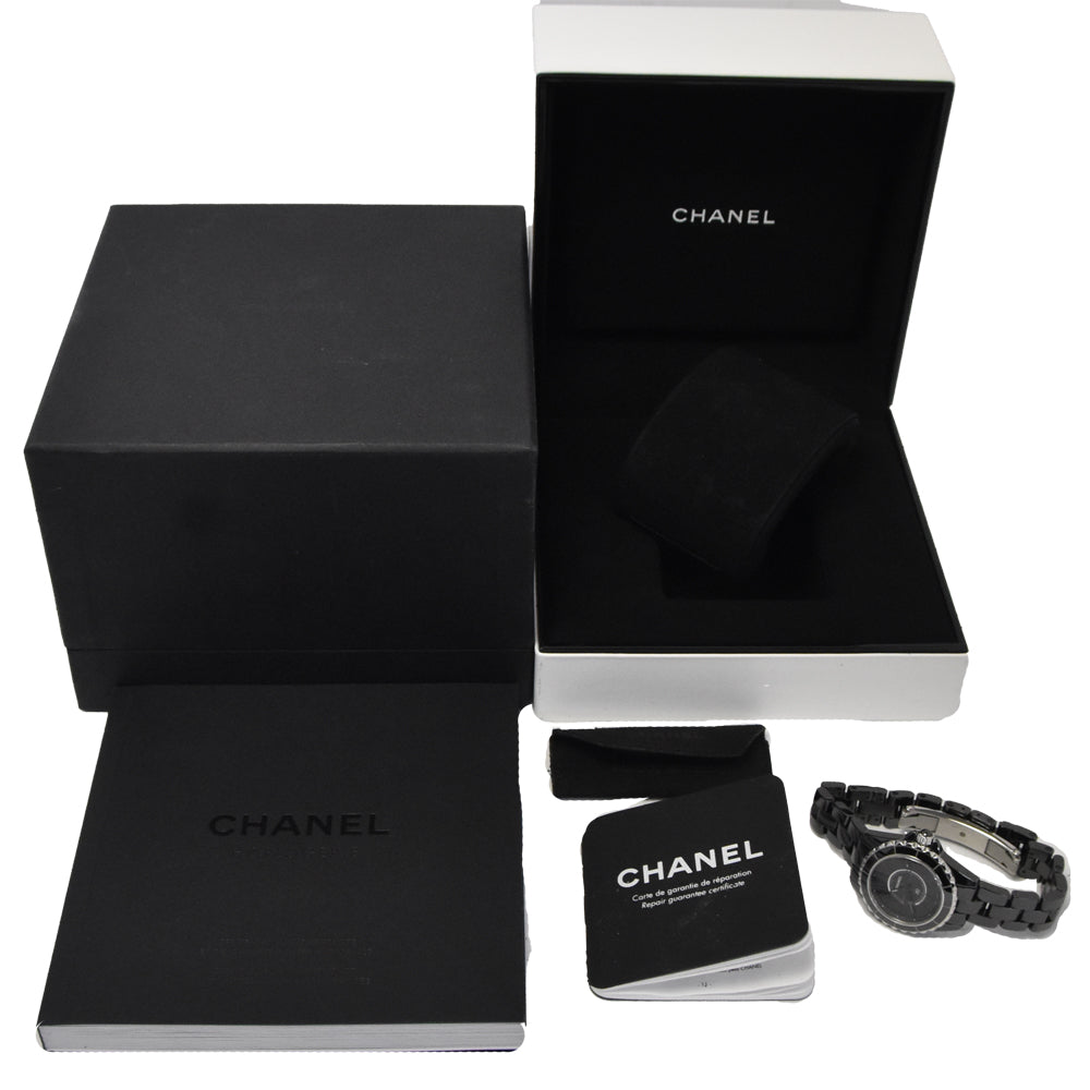 with paper CHANEL J12 H4196 black Dial Quartz Ladies
 Watch R#146493