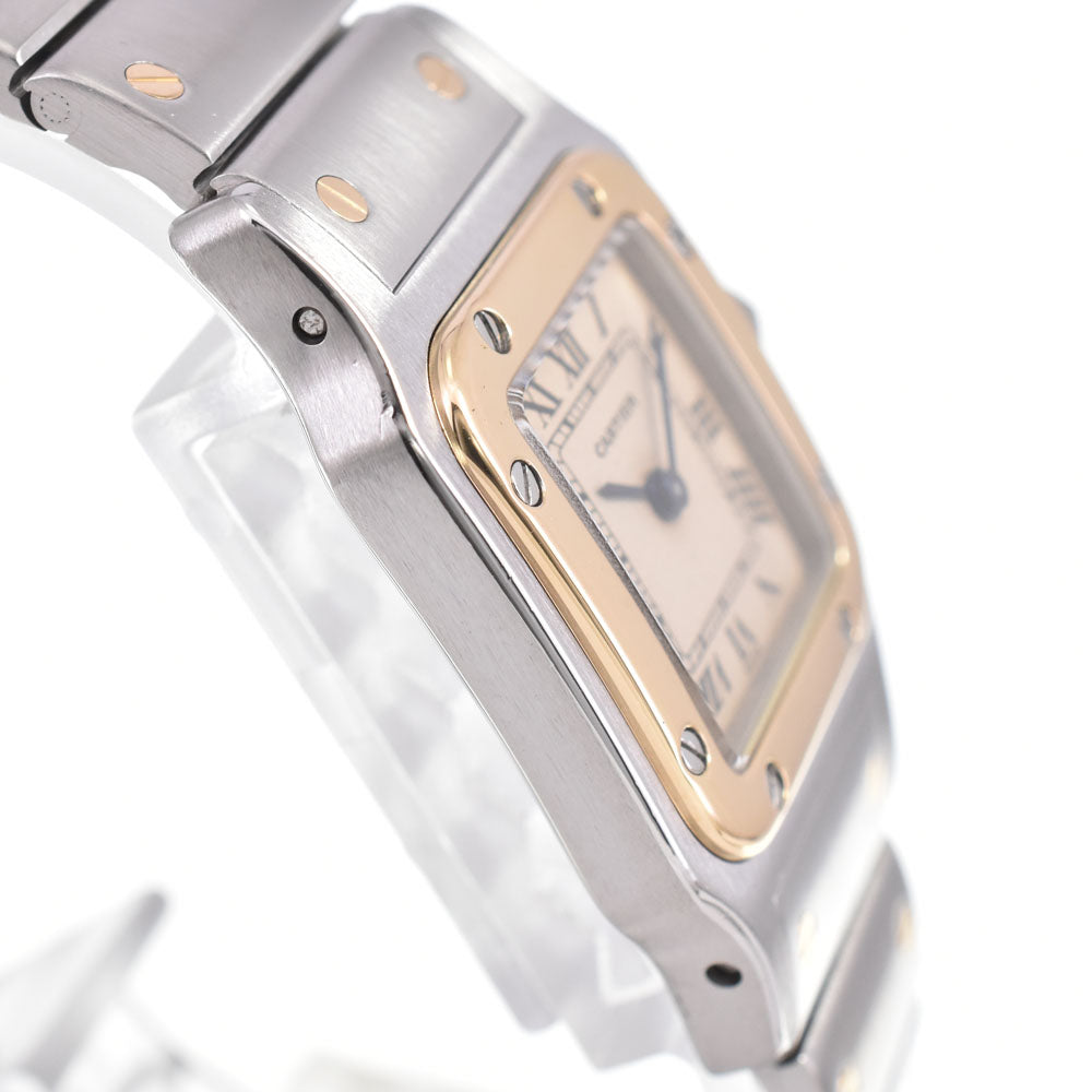 CARTIER Santos Galve SM W20012C4 Stainless Steel/K18YG Ivory Dial Quartz Ladies
 Watch E#146496