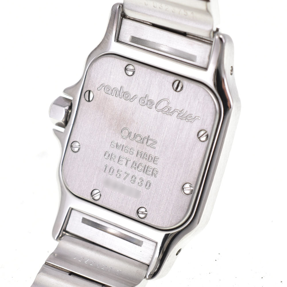 CARTIER Santos Galve SM W20012C4 Stainless Steel/K18YG Ivory Dial Quartz Ladies
 Watch E#146496