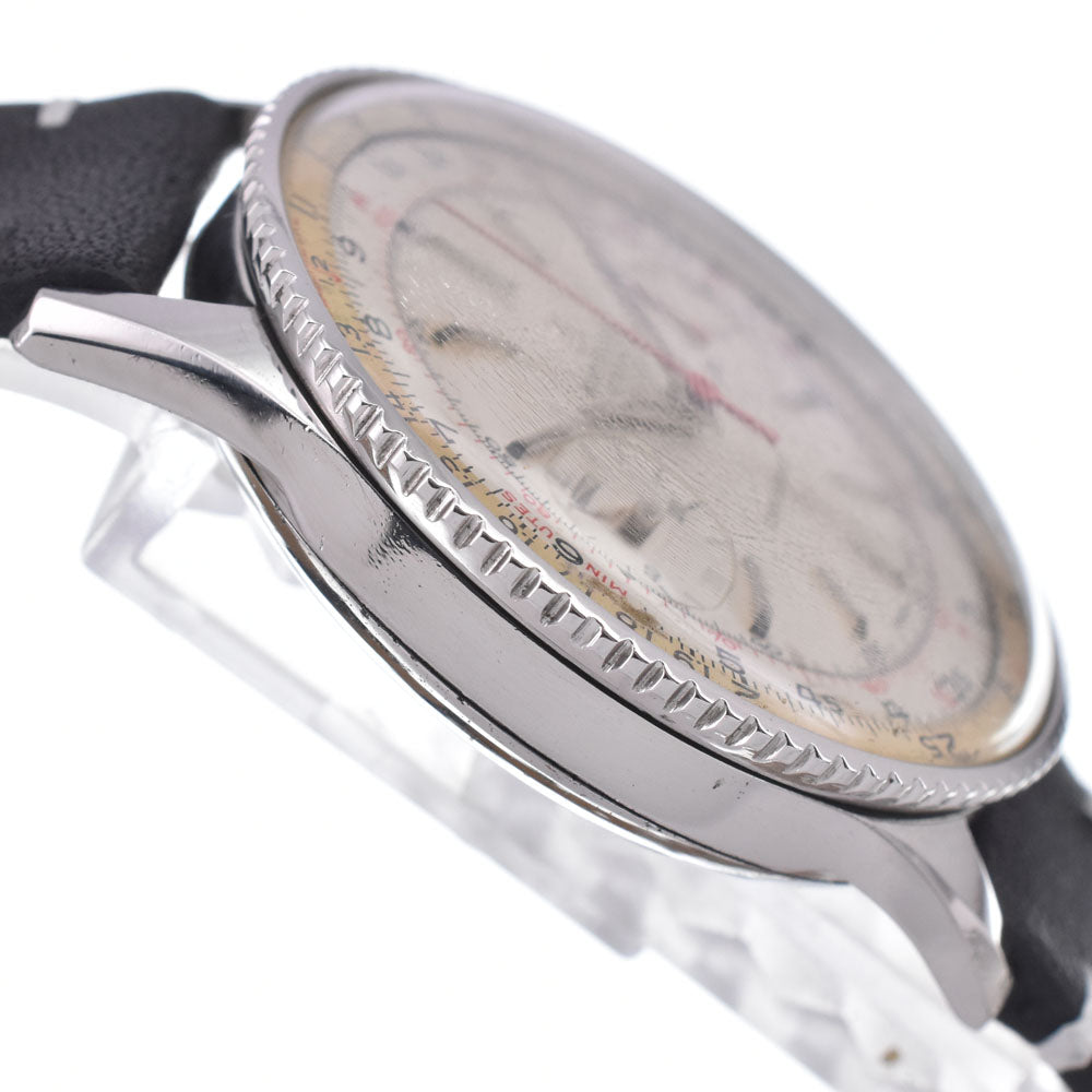 BREITLING Chronomat Ref.808 vintage Chronograph Silver Dial Hand Winding Men's
 Watch C#146498