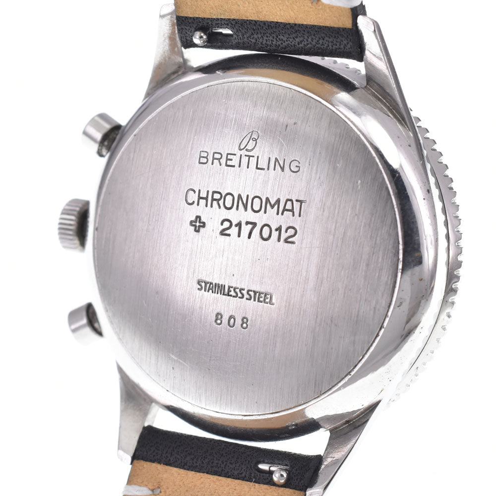 BREITLING Chronomat Ref.808 vintage Chronograph Silver Dial Hand Winding Men's
 Watch C#146498
