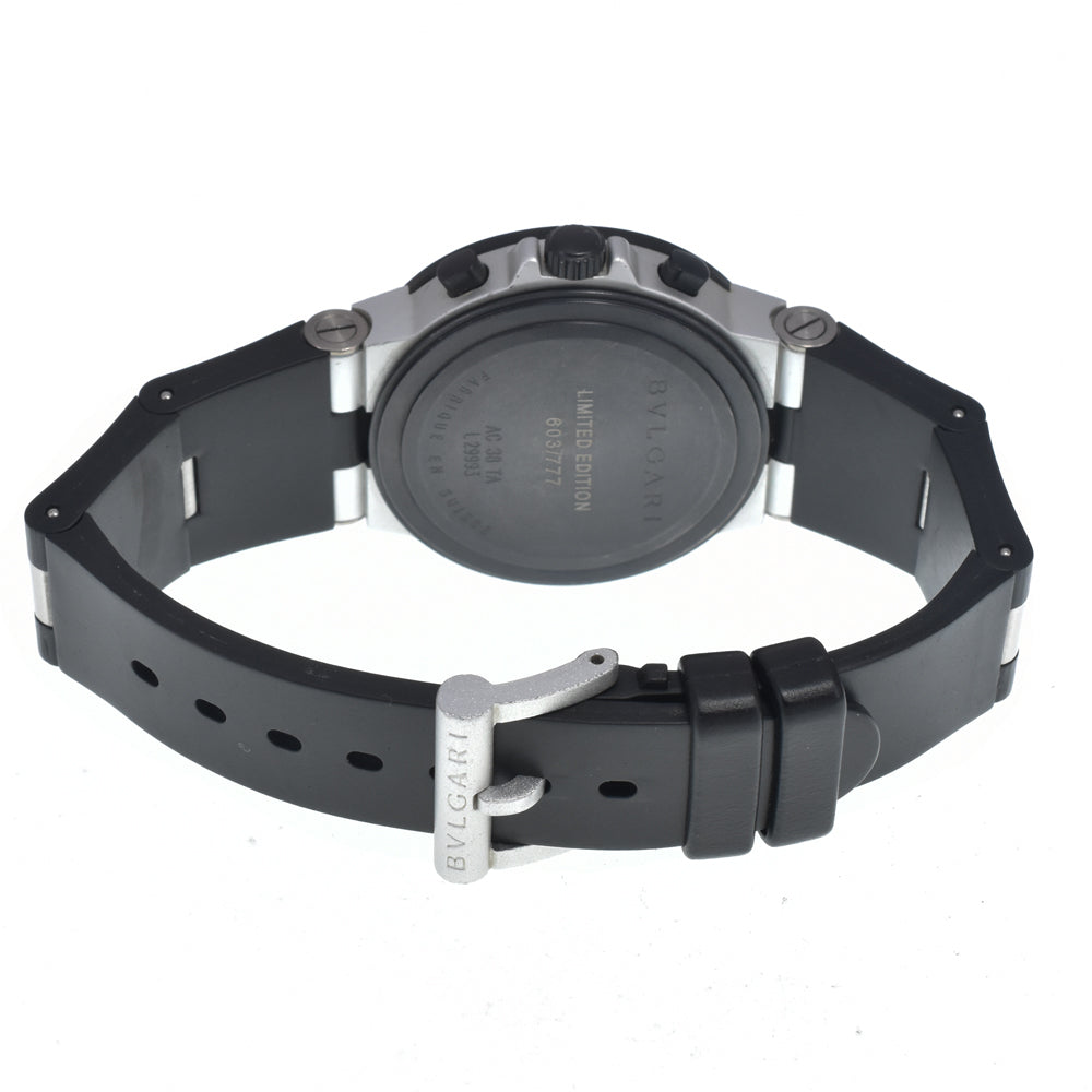 with paper BVLGARI aluminum AC38TA Limited item Red Dial Automatic Men's
 Watch I#146502