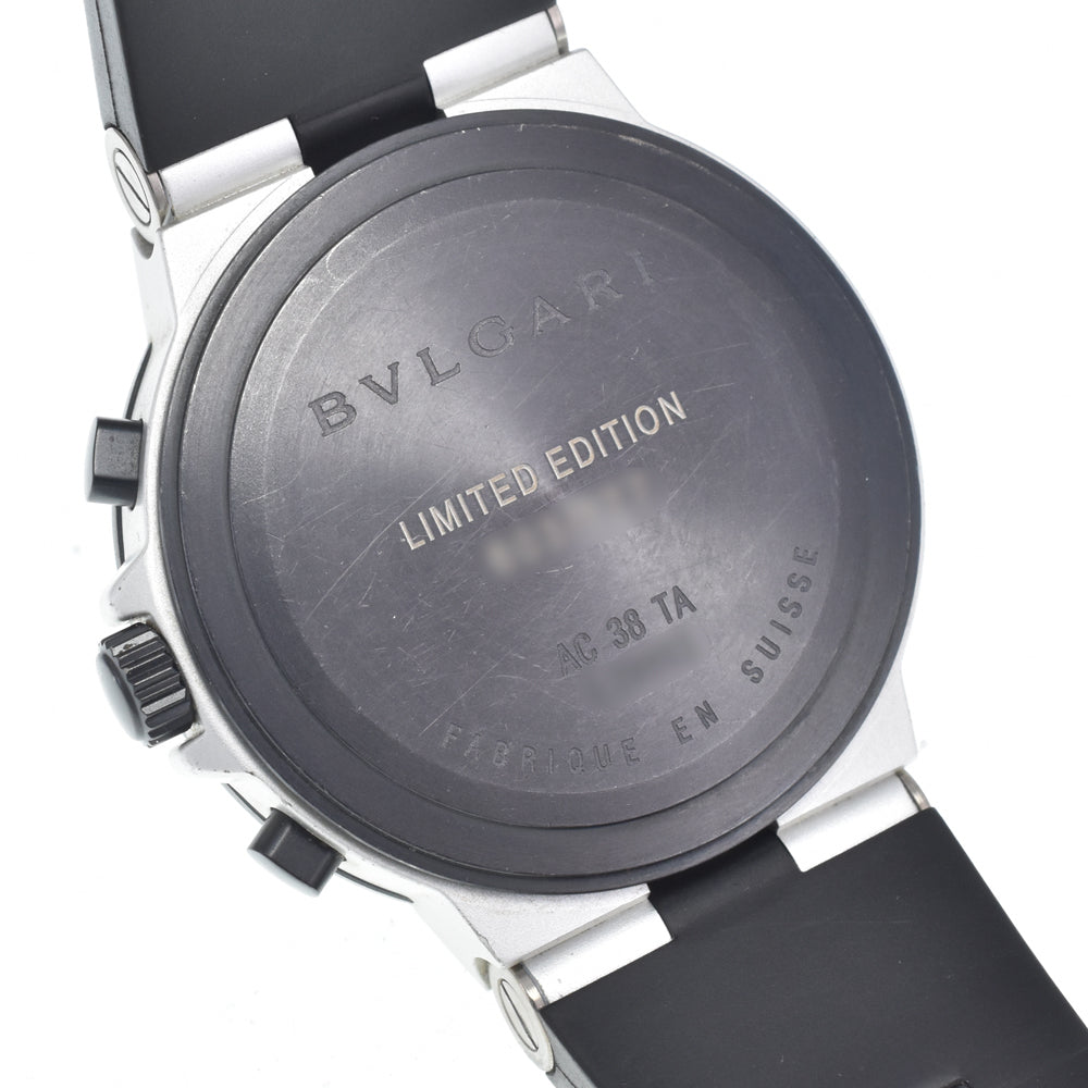 with paper BVLGARI aluminum AC38TA Limited item Red Dial Automatic Men's
 Watch I#146502
