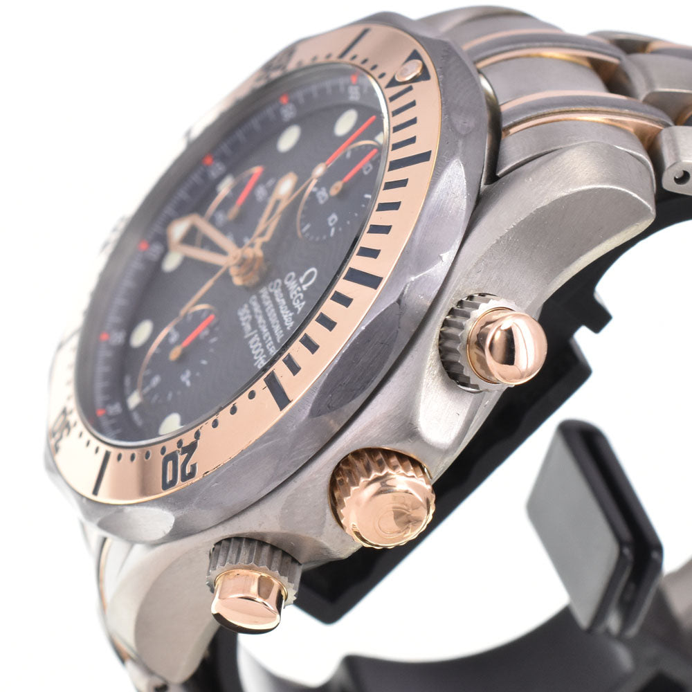 OMEGA Seamaster 300M chronograph 2297.80 Titanium / K18YG blue Dial Automatic Men's
 Watch D#146504