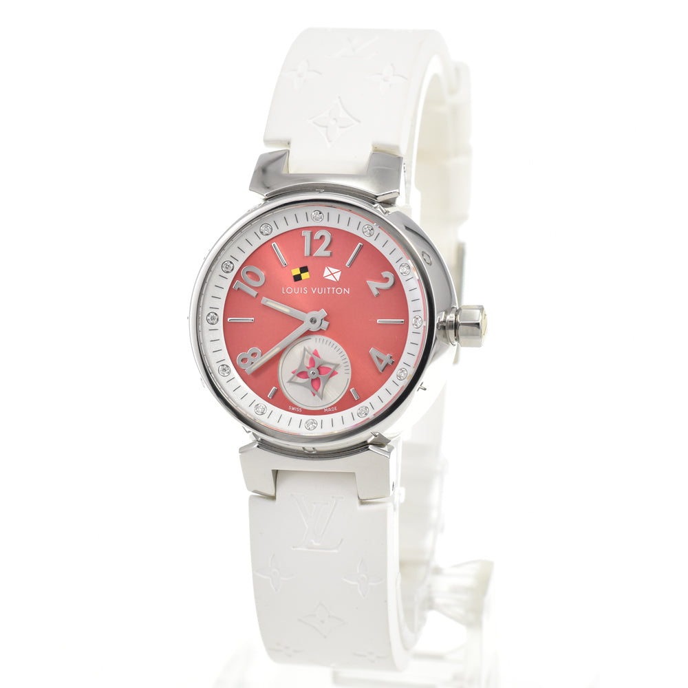 LOUIS VUITTON Tambour Lovely Cup Q1M02 12P diamond pink Dial Quartz Ladies
 Watch Q#146506
