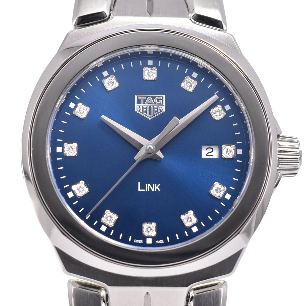 with paper TAG HEUER Link WBC1318.BA0600 12P diamond blue Dial Quartz Ladies
 Watch A#146532