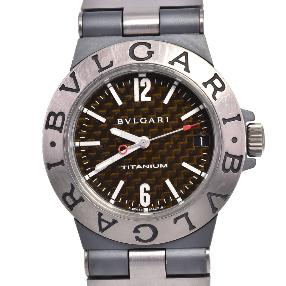 BVLGARI Diagono Titanium TI32TA Date black Dial Quartz Unisex
 Watch A#146534