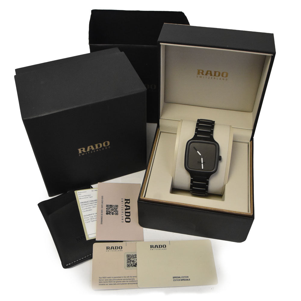 with paper RADO True R27075152 ceramic black Dial Automatic Men's
 Watch R#146536