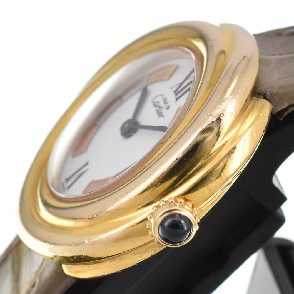 CARTIER Must Trinity Vermeil w1010744 white Dial Quartz Ladies
 Watch Q#146552