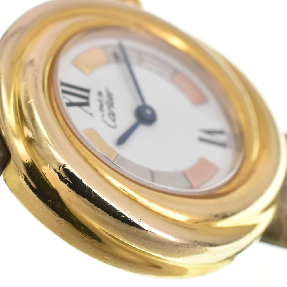CARTIER Must Trinity Vermeil w1010744 white Dial Quartz Ladies
 Watch Q#146552