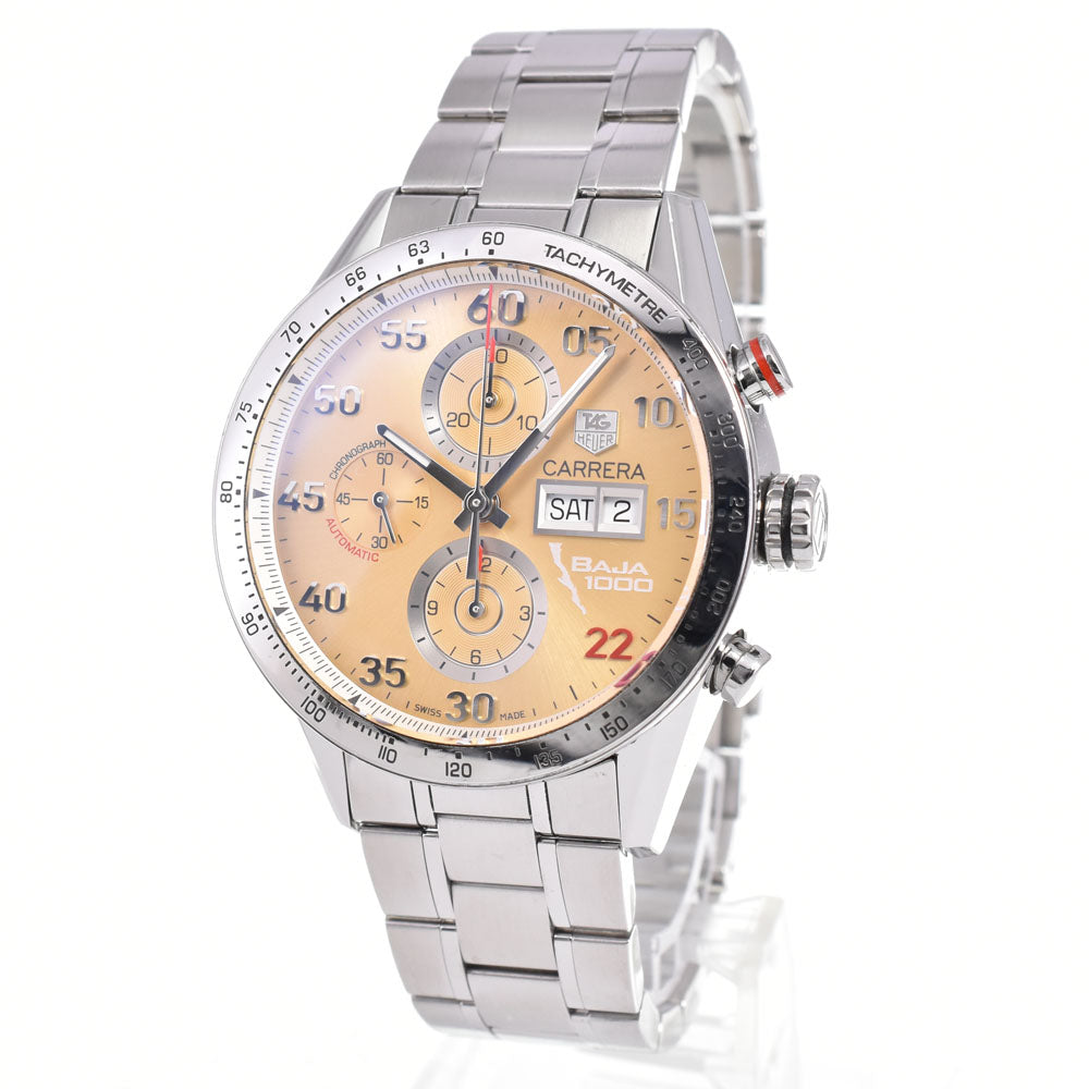 with paper TAG HEUER Carrera Baja California 1000 CV2A1H Japan 400 Limited gold Dial Automatic Men's
 Watch B#146557