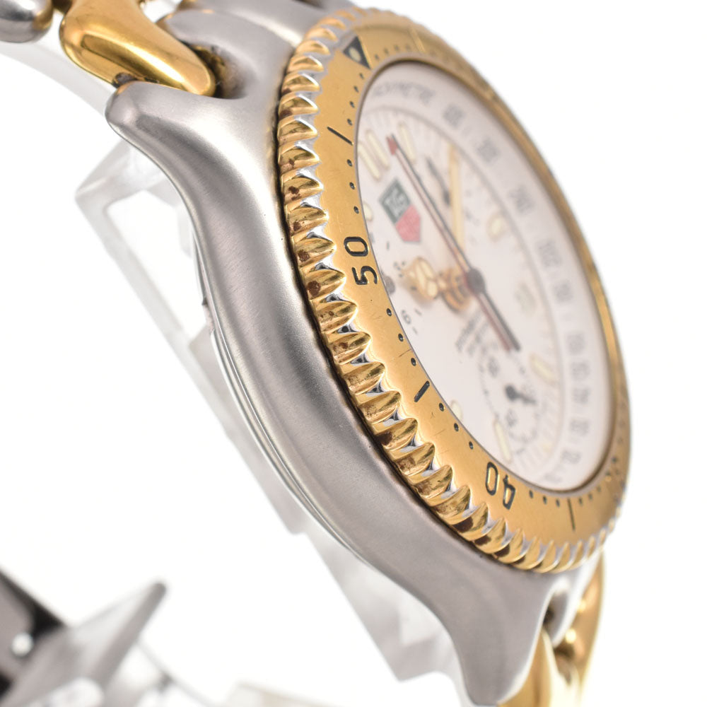 TAG HEUER S/el S35.006 Stainless Steel/Gold Plated white Dial Quartz Men's
 Watch B#146566