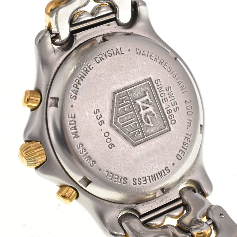 TAG HEUER S/el S35.006 Stainless Steel/Gold Plated white Dial Quartz Men's
 Watch B#146566