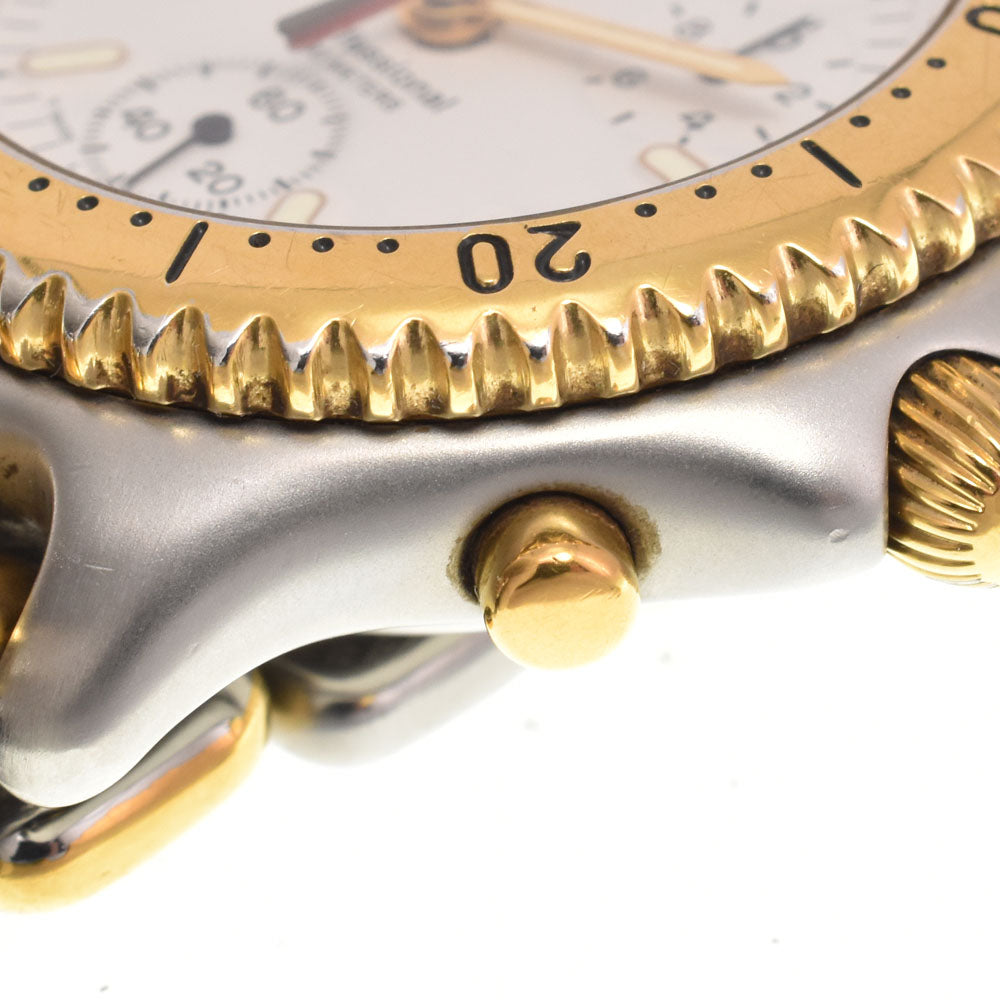 TAG HEUER S/el S35.006 Stainless Steel/Gold Plated white Dial Quartz Men's
 Watch B#146566