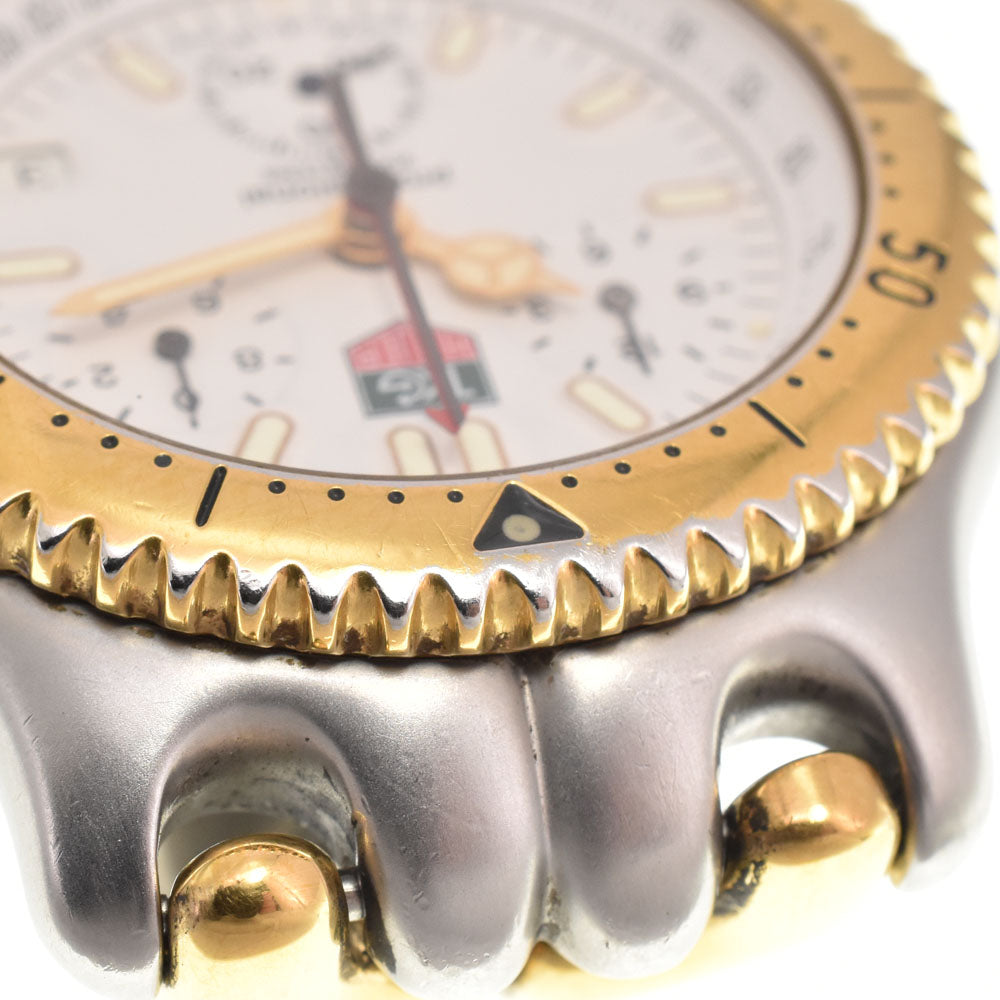 TAG HEUER S/el S35.006 Stainless Steel/Gold Plated white Dial Quartz Men's
 Watch B#146566