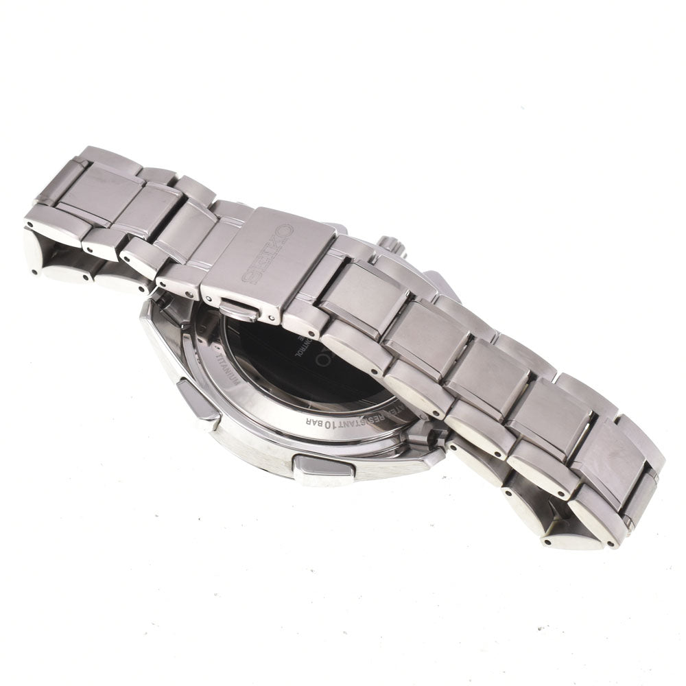 with paper SEIKO Brights 8B92-0AA0 Chronograph black Dial Radio Sync Solar Men's
 Watch A#146568