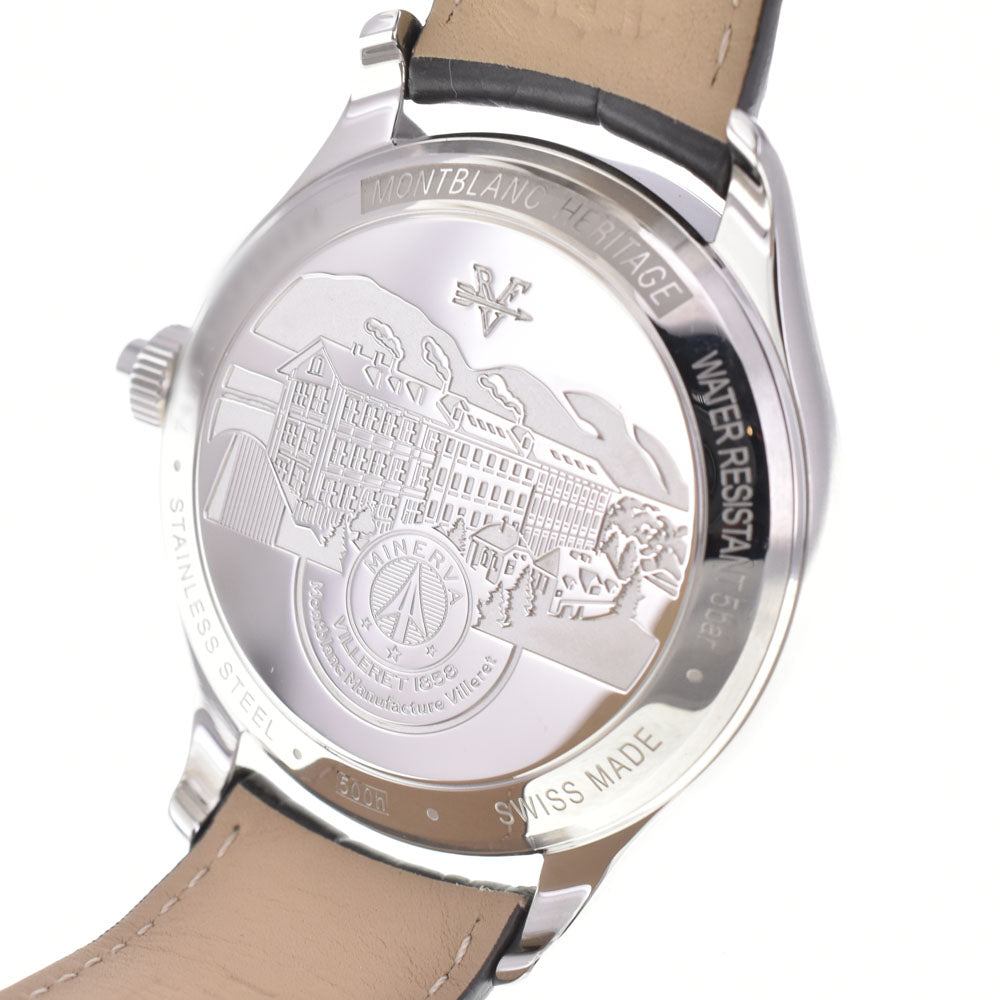 with paper MONTBLANC Heritage 119951 Monopusher Silver Dial Automatic Men's
 Watch R#146571