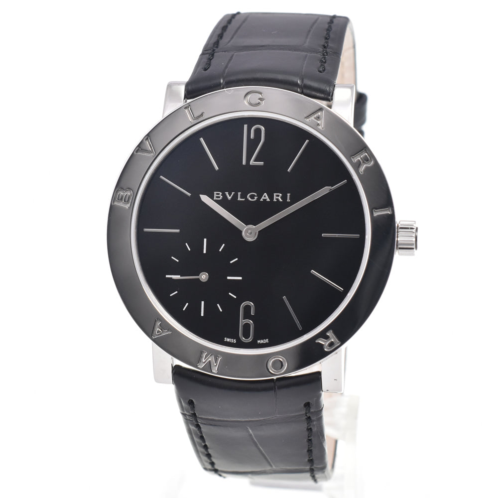 with paper BVLGARI Bvlgari Roma Finissimo BB41SXTRO 40th Anniversary Model black Dial Hand Winding Men's
 Watch G#146572