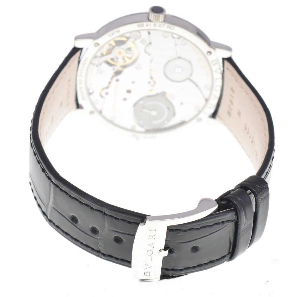 with paper BVLGARI Bvlgari Roma Finissimo BB41SXTRO 40th Anniversary Model black Dial Hand Winding Men's
 Watch G#146572