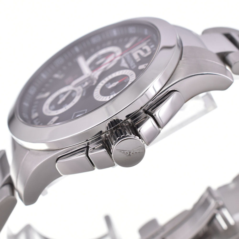 LONGINES Loconquest L3.700.4.56.6 Chronograph Date black Dial Quartz Men's
 Watch A#146574