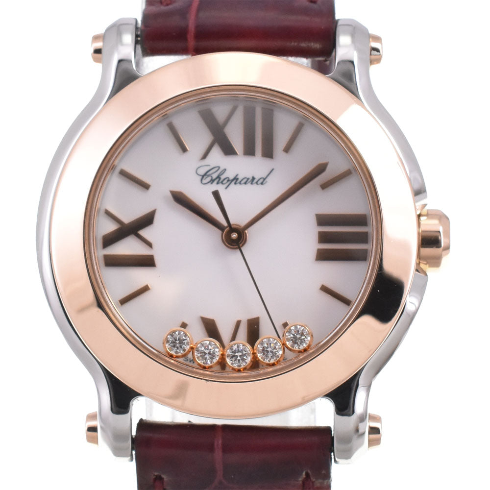 with paper Chopard Happy sports 278509-6001 5P Diamond white Dial Quartz Ladies
 Watch □#146577