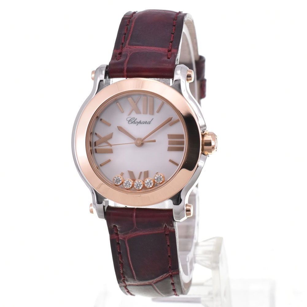 with paper Chopard Happy sports 278509-6001 5P Diamond white Dial Quartz Ladies
 Watch □#146577