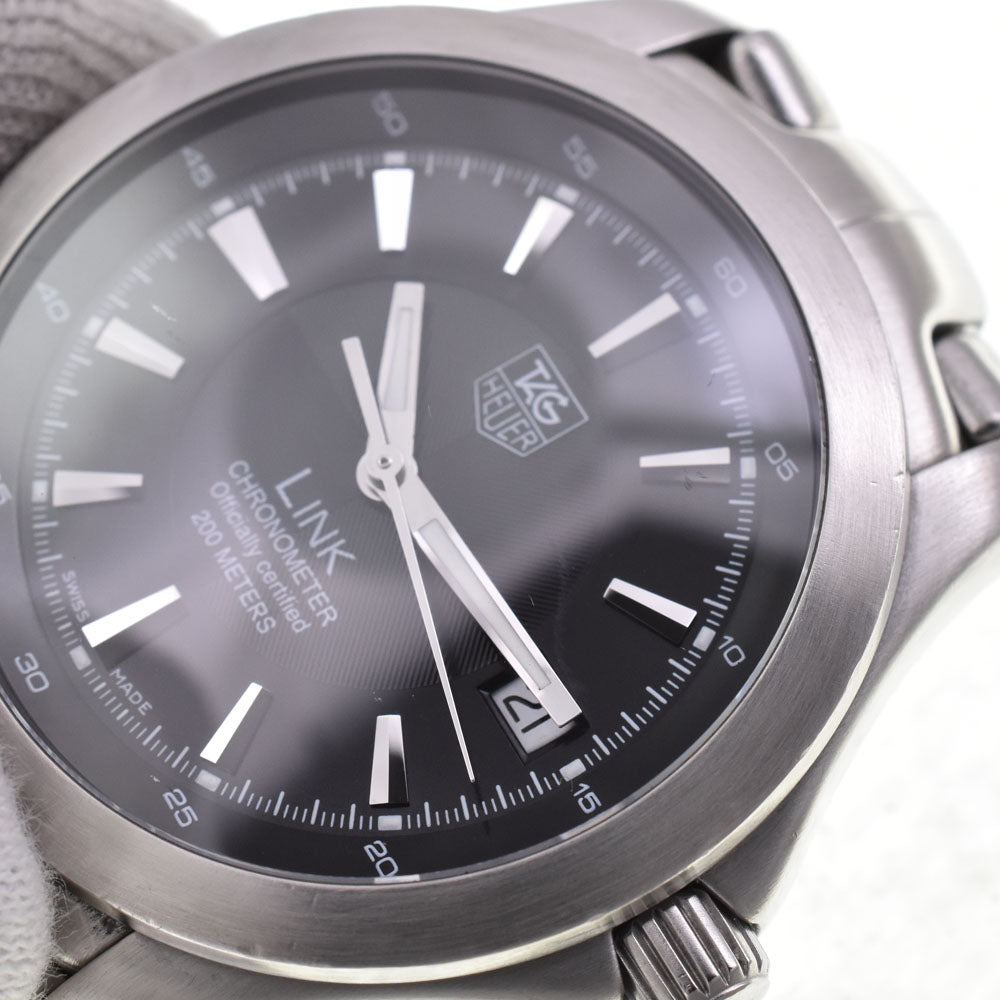 TAG HEUER Link WJF5110 Date black Dial Automatic Men's
 Watch B#146587