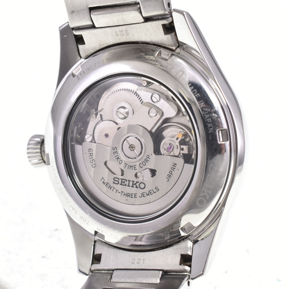 SEIKO Presage 6R15-03N0 see-through back black Dial Automatic Men's
 Watch A#146589