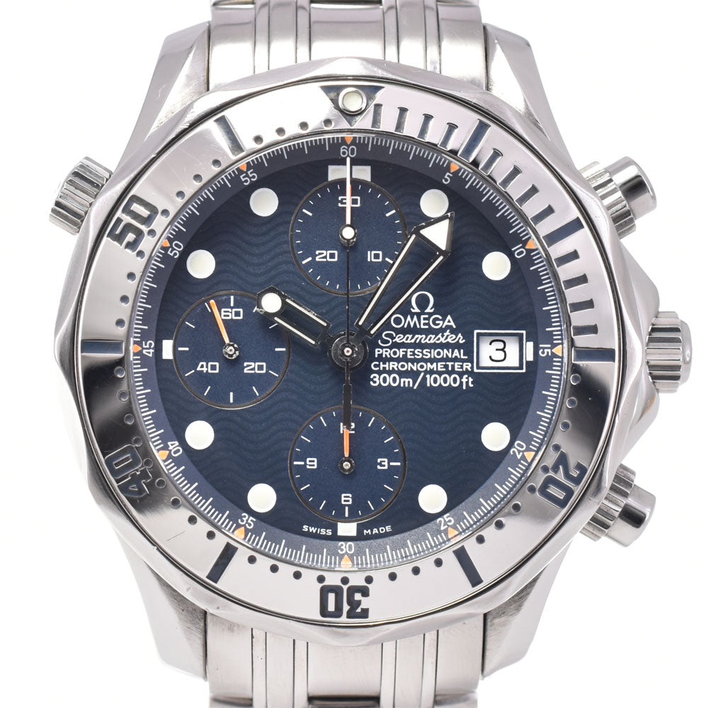 with paper OMEGA Seamaster 300M 2598.80 Chronograph Date blue Dial Automatic Men's
 Watch G#146593