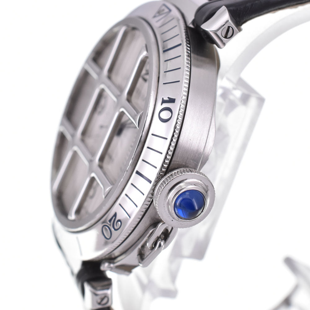 CARTIER Pasha 38 Grid W3104055 Date Silver Dial Automatic Men's
 Watch A#146617