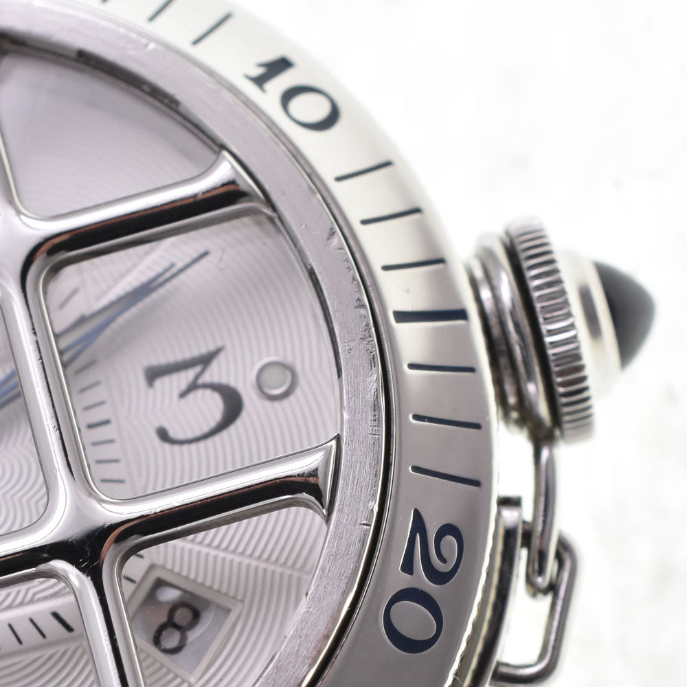 CARTIER Pasha 38 Grid W3104055 Date Silver Dial Automatic Men's
 Watch A#146617