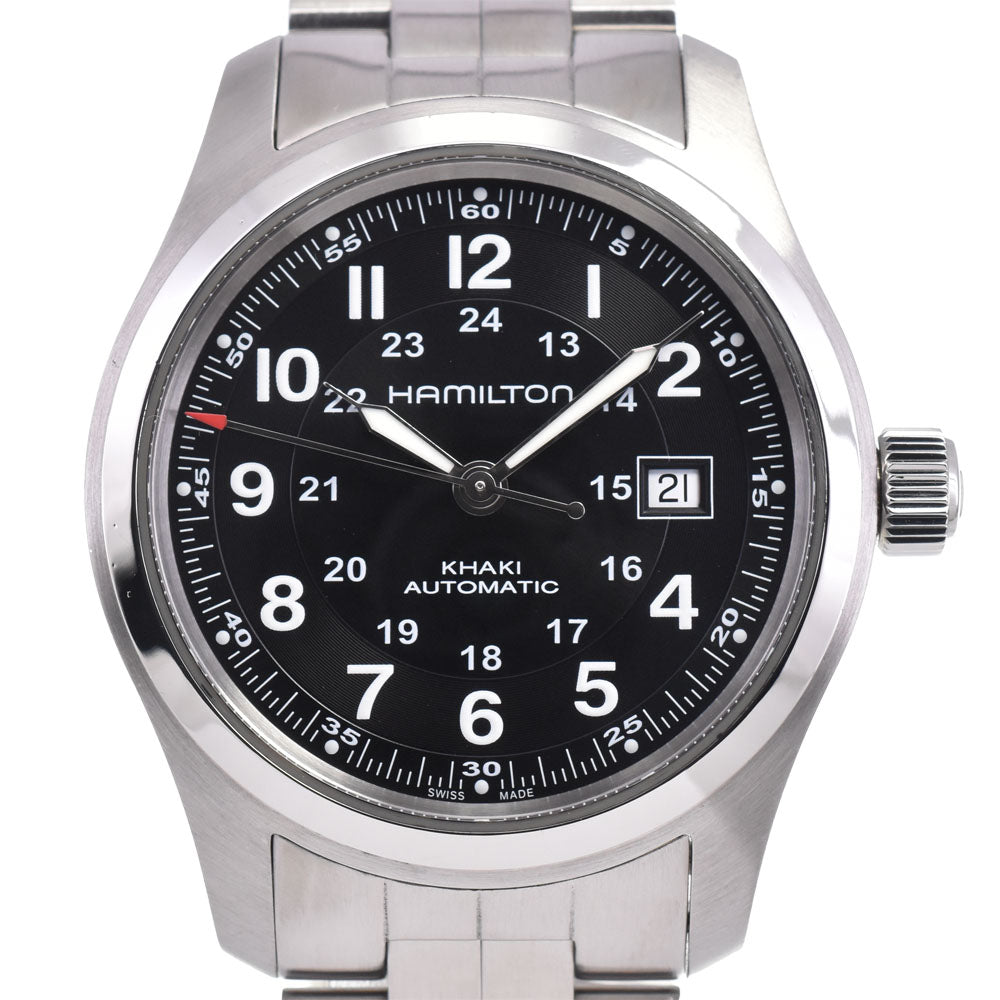 with paper HAMILTON Khaki field H706050 black Dial Automatic Men's
 Watch C#146631