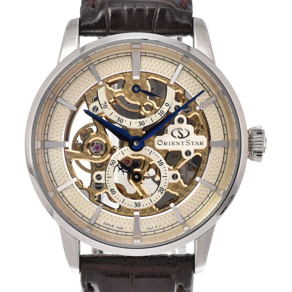 ORIENT STAR Classic skeleton RK-AZ0001S/F8B6-UAA0 Power reserve Small second skeleton Dial Hand Winding Men's
 Watch R#146632