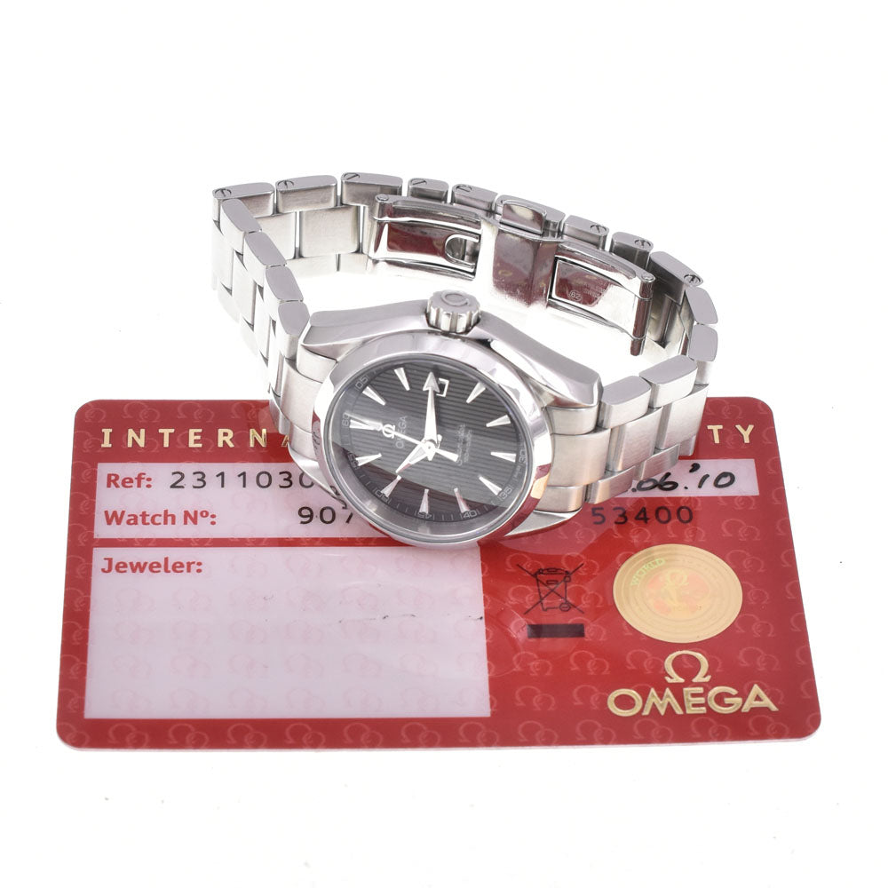with paper OMEGA Seamaster Aqua Terra 231.10.30.61.06.001 gray Dial Quartz Ladies
 Watch B#146635